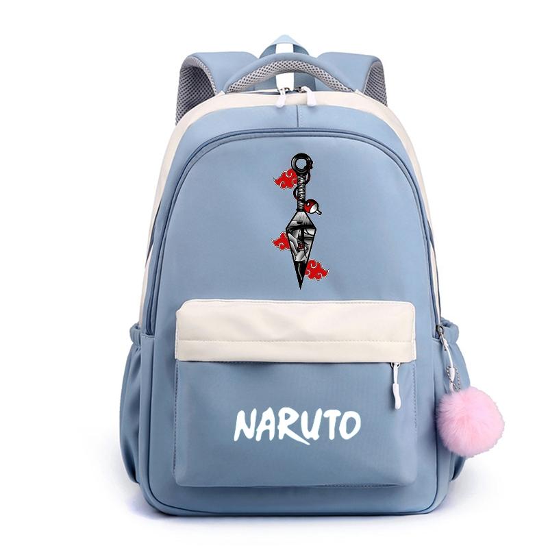 Аниме Наруто, нейлоновый милый мягкий рюкзак, школьная сумка для девочек-подростков, повседневная сумка для книг, мужская и женская дорожная сумка для отдыха