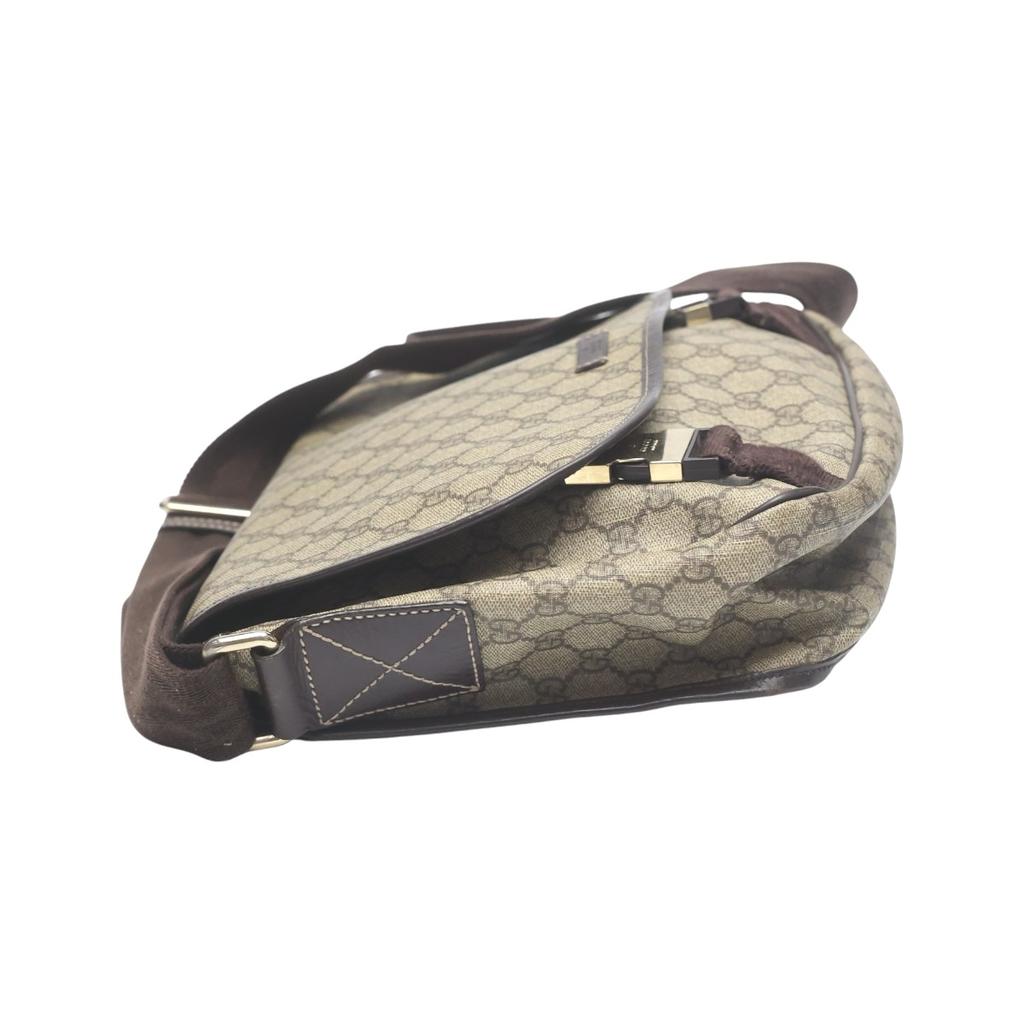 Gucci GG plus GG Supreme Сумка через плечо GG Supreme Canvas Коричневый 201732 002122 Б/у