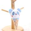 Panda ice cream pendant plush keychain cone panda doll bag pendant doll doll gift