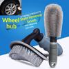 2Pcs Multifunctional Car Tire Brush Soft Bristle Wheel Cleaning Detailing Tools for Motorcycle Bike SUV Care
