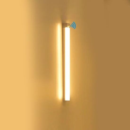 10/20/30СМ Светодиодный светильник с датчиком движения PIR, Перезаряжаемый через USB, Беспроводной ночник для спальни