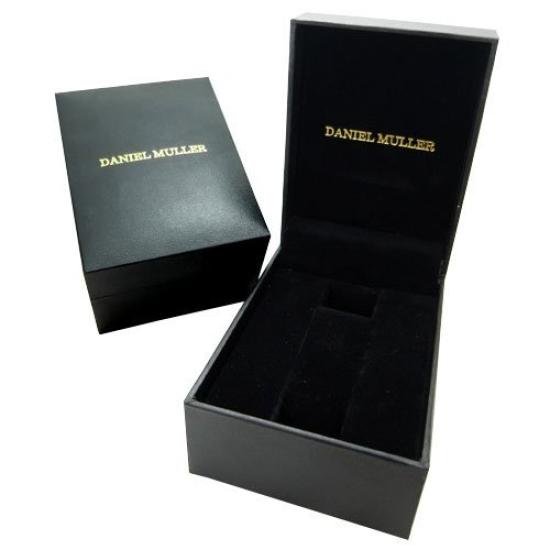 Часы DANIEL MULLER, полностью из нержавеющей стали, хронограф, черный [Daniel Muller], мужские DM-2003BK