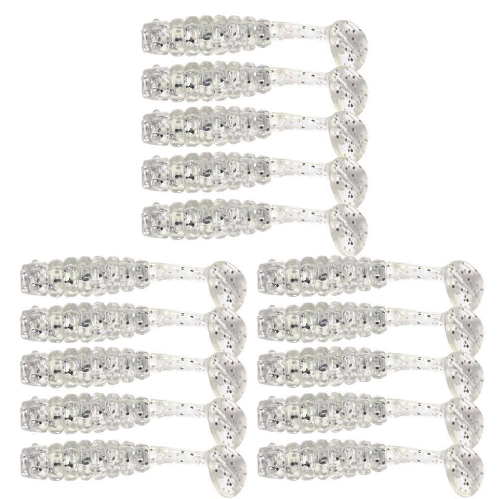 15 шт./мягкие силиконовые приманки, искусственные снасти, приманка 4 см/5 см 1 г, товары для рыбалки, морской рыбалки, ловли камней, свимбейты, воблеры