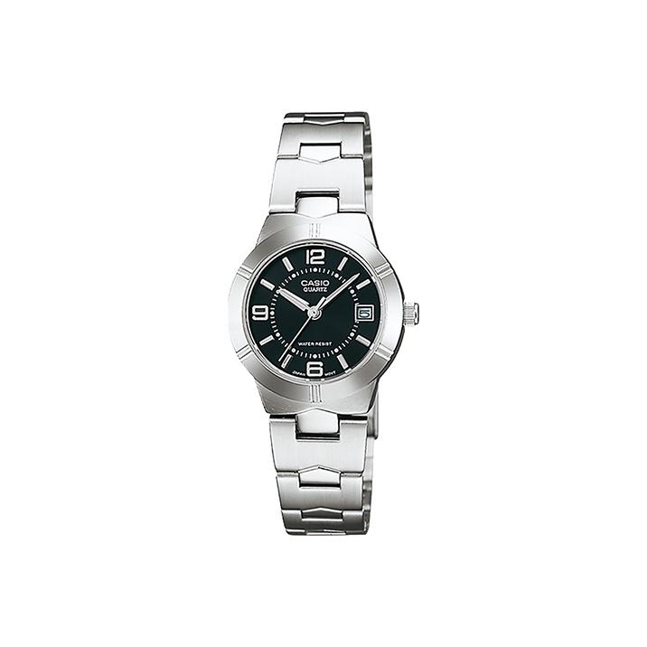 Casio Женские часы стандартной серии Черные LTP-1241D-1A LTP-1241D-1A
