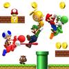 Mario Wall Build a Scene Wall Peel and Stick Super Mario Party Decorations for Rooms Decals, Stickers, Kids'