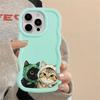 Чехол для iPhone 12 XR 16 Pro Max 11 8 14 13 17 Air 15 Plus Мягкая накладка на телефон Милый кот