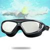 Adult Waterproof Electroplated Swimming Goggles Large Frame Swim Glasses Anti Fog UV Protection Diving Water Sport Eyewear