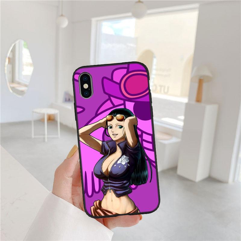 One Piece Cool Soft Shell Phone Case for iPhone 16 15 14 13 12 Pro Max Plus Mini