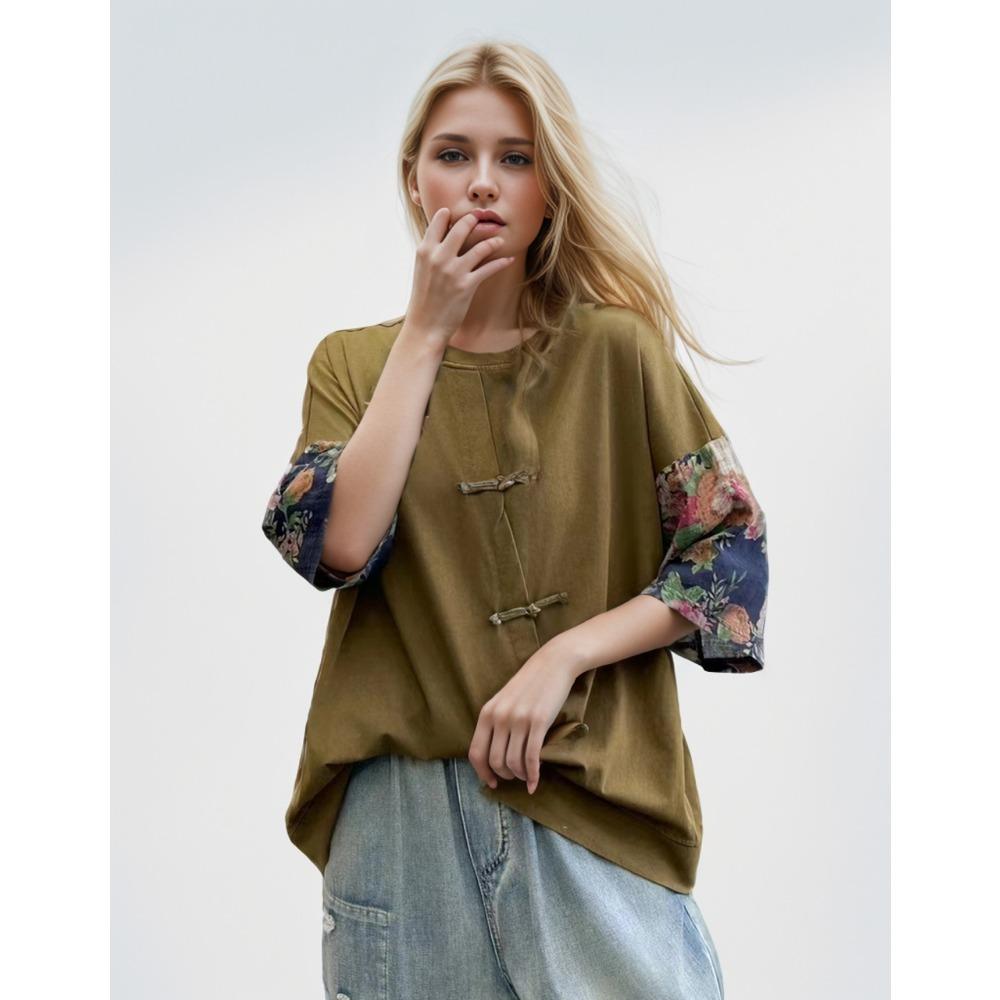 Dimanaf Лето 2024, женская футболка больших размеров, топы из хлопка с принтом, свободные базовые футболки с героями мультфильмов, рубашка, блузка, одежда 17