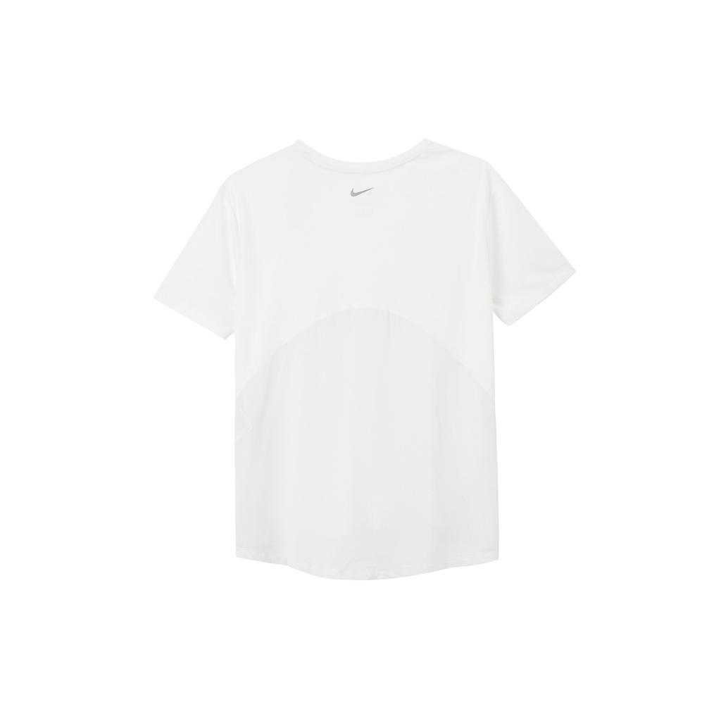 Nike Dri-Fit Training Быстросохнущая дышащая футболка с круглым вырезом и короткими рукавами, женские топы, белые AJ8122-100