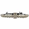 European Hot Item: 18K Color Retention Woven Bracelet with Micro-inlaid White Zirconia and Large Crown Copper Beads