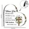 Christian Scripture Heart - Inspiring Religious Gift with Biblical Verses