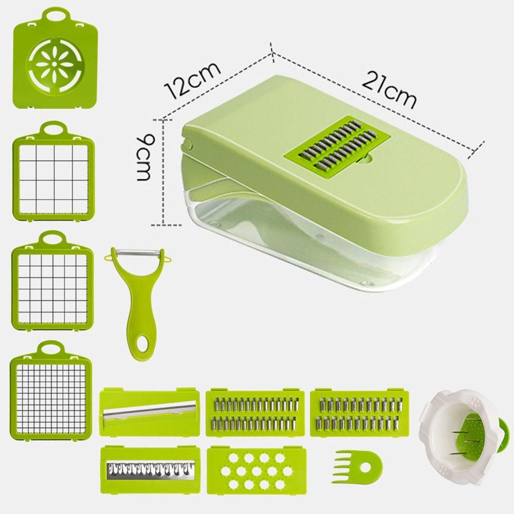 Replaceable 9 Blades Food Chopper Multifunctional Cheese Shredder Vegetable Slicer  Home Essentials