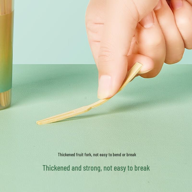 Tang Zong Kuai Disposable Bamboo Fruit Forks, 100 Count