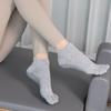 Носки ToeSox с открытой спиной, нескользящие, для йоги и пилатеса, с пятью пальцами — всесезонное качество