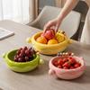 Plastic Fruit Serving Plate Large Capacity Snack Storage Tray  Home Living Room