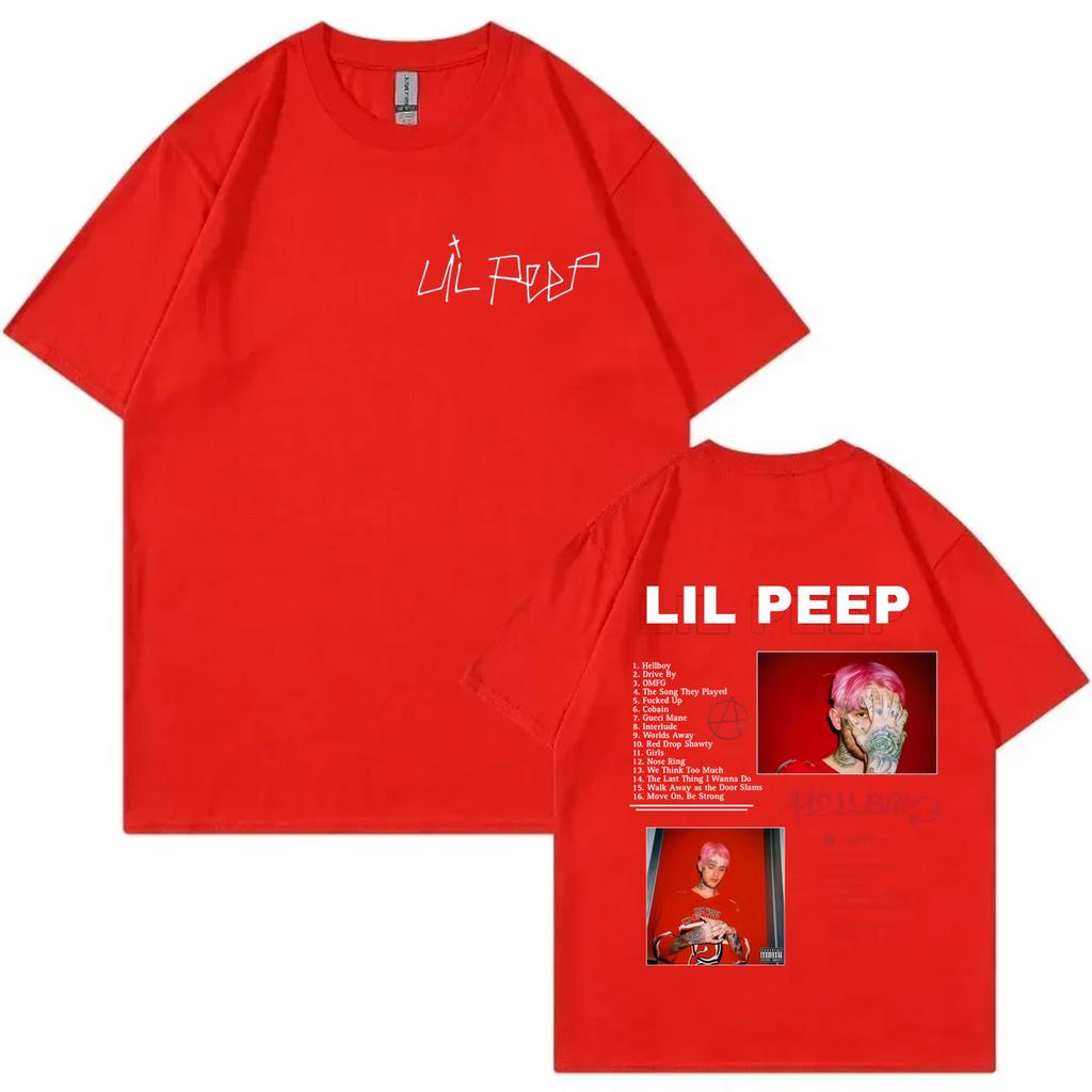 Rapper Lil Peep Album Merch Tshirt Men Women Clothing Harajuku Hip Hop Short Sleeve Tshirts Fashion Casual Oversized T Shirts