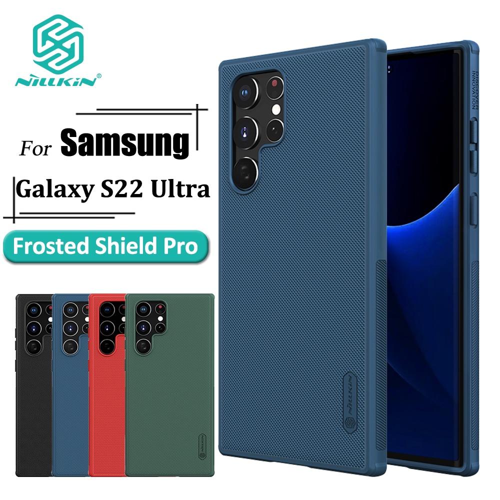 NILLKIN Чехол Super Frosted Shield Pro для Samsung Galaxy S22 Ultra, противоударный чехол с защитой от отпечатков пальцев