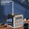 Bluetooth-compatible Mini Speaker Wireless Music Player Digital Display Stereo Sound Rechargeable Portable FM Radio Speaker