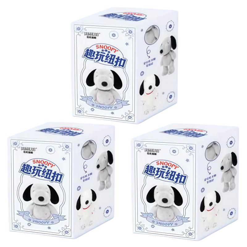 Оригинальные YOUMAI Кнопки-персонажи Snoopy Серия «Движущиеся» Blind Box Коллекция кукол-персонажей аниме Модные surprise-игрушки Подарки