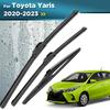 For Toyota Yaris 2020-2023 2021 2022 Wiper Front & Rear Wiper Blades Windshield Windscreen Window Brushes 24"+16"+12