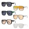 Hot Ins Favor Men's Mirror Shades Flat Top UV400 Eyewear Trendy Women's Sun Glasses