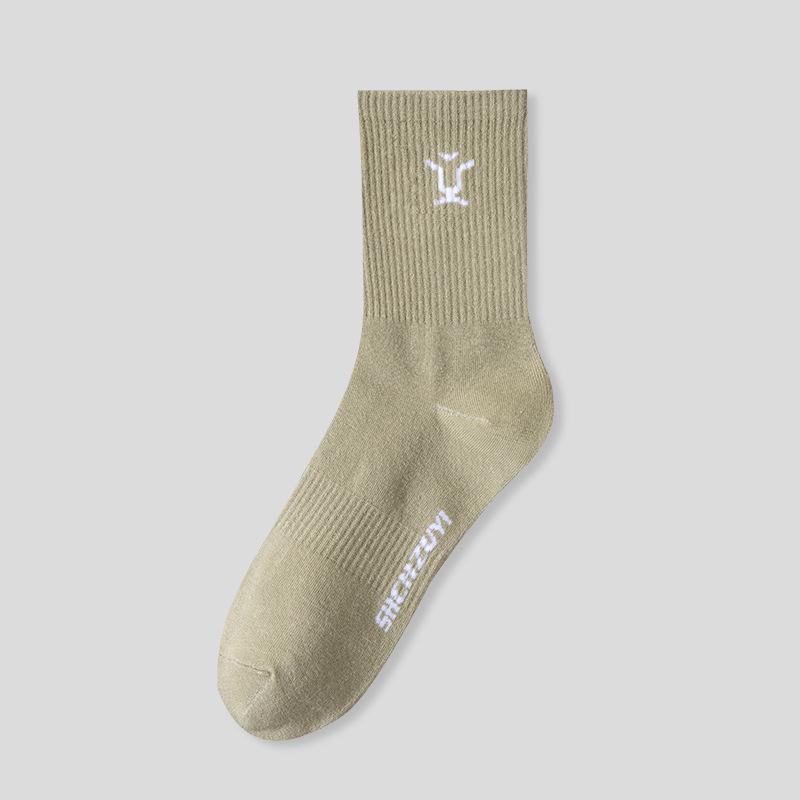 Носки из хлопка с высокой эластичностью «Двенадцать созвездий»: Мужские и женские полукомбинезоны для легких видов спорта, осень и зима.