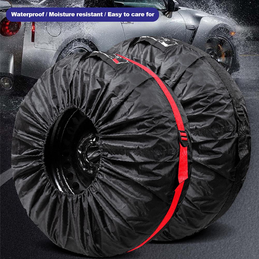 1 шт. Универсальные чехлы для запасных шин автомобиля, чехлы для хранения автомобильных колес, сумки для переноски шин для автомобильных колесных колпаков 13–18 дюймов, 19–23 дюйма