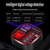 Автомобильный инвертор 24 В 12 В 220 В 120 Вт со светодиодным дисплеем 3, устанавливаемый в автомобиле инверторный преобразователь с чашкой, зарядное устройство QC, карманный инвертор
