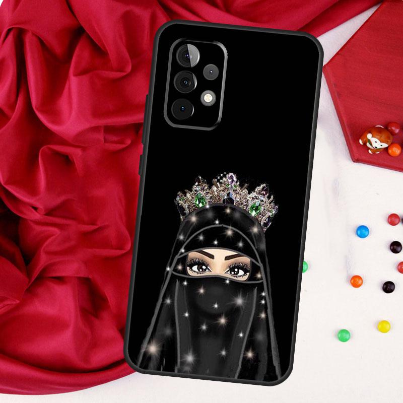 Мусульманская Исламская Девушка Глаза Хиджаб Для Samsung Galaxy A52 A32 A22 A54 A14 A16 A26 A36 A56 A55 A35 A05 A06 A15 A53 A33 A13 Чехол