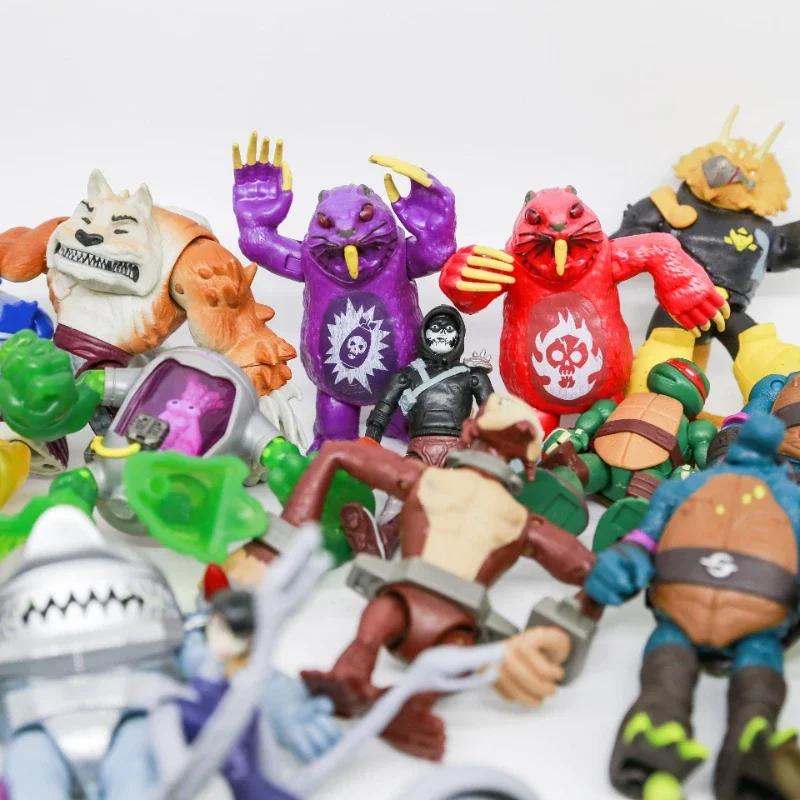 Черепашки-ниндзя Рафаэль Самый Комплексный Злодей Bebop Rockstable Krang Leatherhead Фигурки Куклы Фиолетовый Дракон