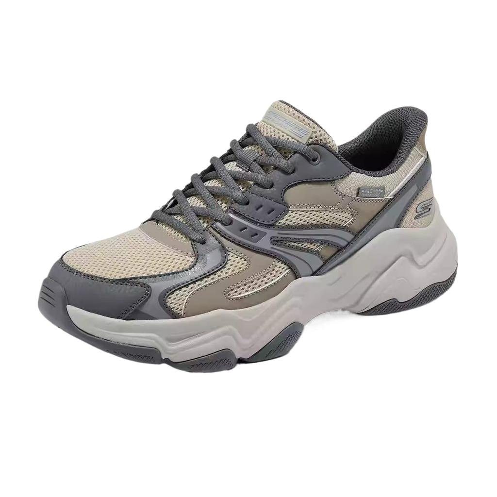Skechers DLITES Сетчатая, Искусственная Кожа Амортизация Дышащая Поддержка Низкие Кроссовки Массивные Мужские 118334-DKTP