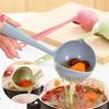 Wheat Straw 2-in-1 Long-handled Plastic Strainer/filter, Creative Tableware, Hot Pot Ladle, Household Kitchen Soup Ladle