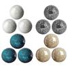 3 Pieces 10cm Glass Mosaic Ball Decorative Sphere Housewares Decor Orbs Dining Table Centerpiece Ornament