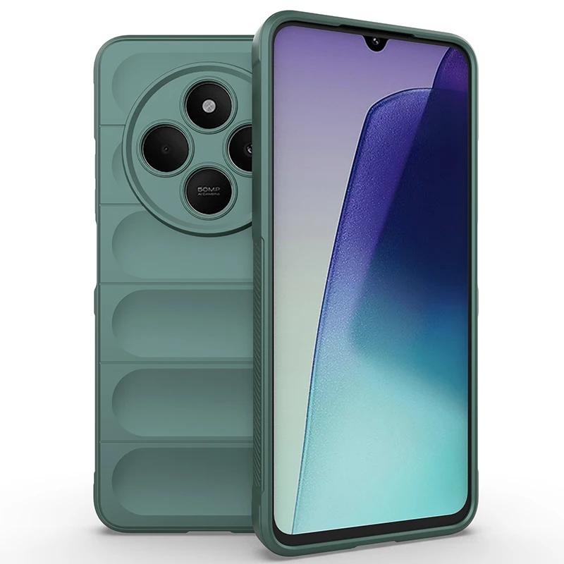 Мягкий на ощупь гибкий силиконовый чехол для Xiaomi Poco C75 Redmi 14C 4G защитный чехол противоударный Fundas Coque