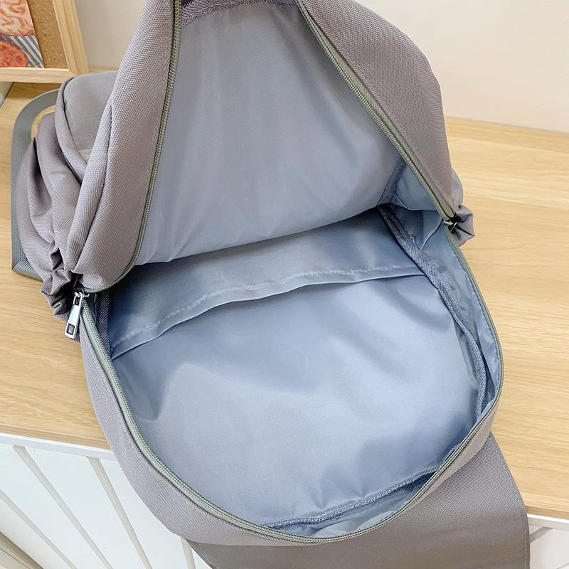 Школьный рюкзак 2025 новый японский милый рюкзак с принтом котенка большой вместимости универсальный школьный рюкзак повседневный простой дорожный рюкзак