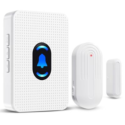 DAYTECH Дверной датчик-звонок с регулируемым звонком, датчик входной двери для и автоматической безопасности двери 1 AC-приемник и 1 магнитный датчик,