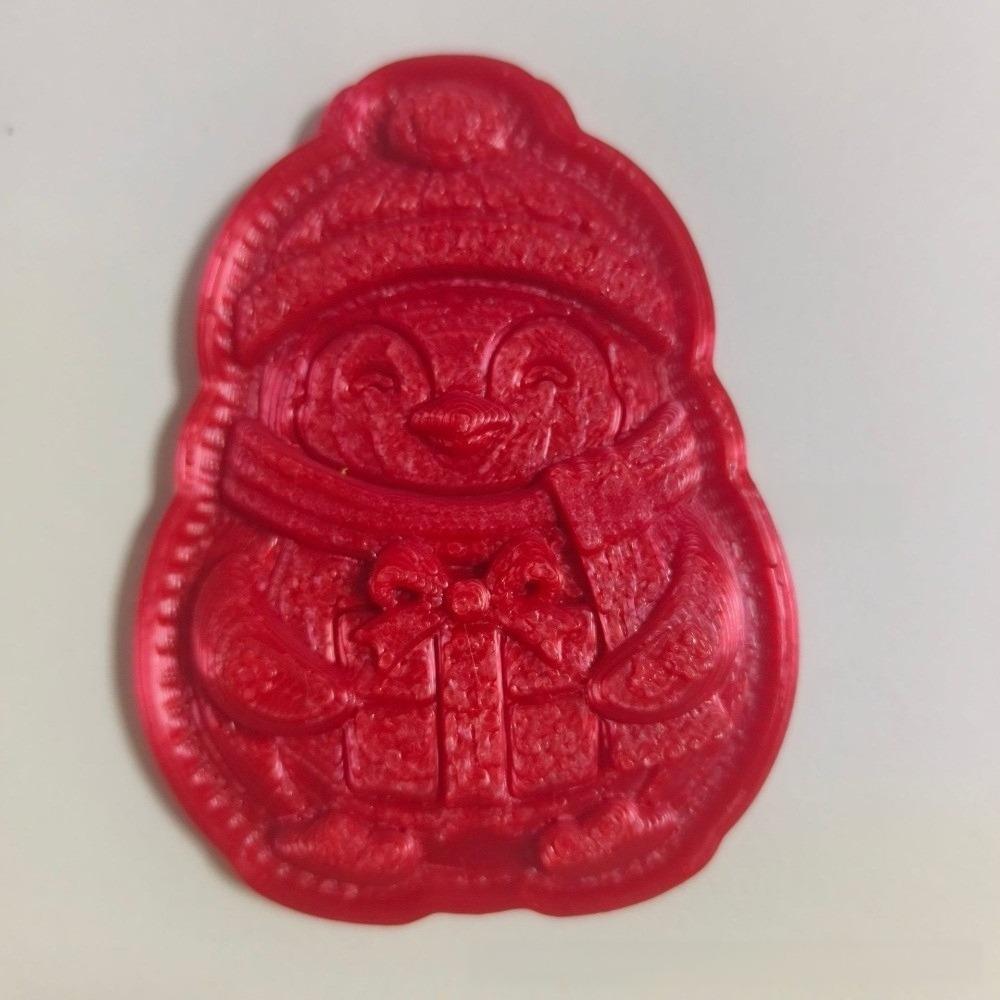 Sled Bell Penguin Pie Mold Collection Red DIY Cake Molds Holiday Cookie Molds Christmas Party
