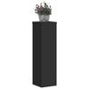 VidaXL Plant Stands 2 Pcs Black 17x17x60 Cm Engineered Wood, Flower Stand, Plant Pot Stand, Stand 852934