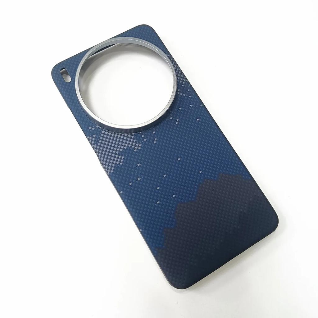 Genuine Aramid Carbon Fiber for Magsafe Case For VIVO X300 Ultra Pro X300s Matte Thin Magnetic Braided Scenery View Armor Cover