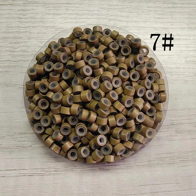 1 сумка/100 шт. микро звенья/бусины + 1 шт. игла для вытягивания + 1 шт. игла для вязания крючком + 1 шт. плоскогубцы с 3 отверстиями набор инструментов для наращивания волос