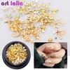 Mix Gold Nail Rivet Star Moon Pearl Rhinestones Design Punk Nails Jewlery Silver 3D Nail Art Decor