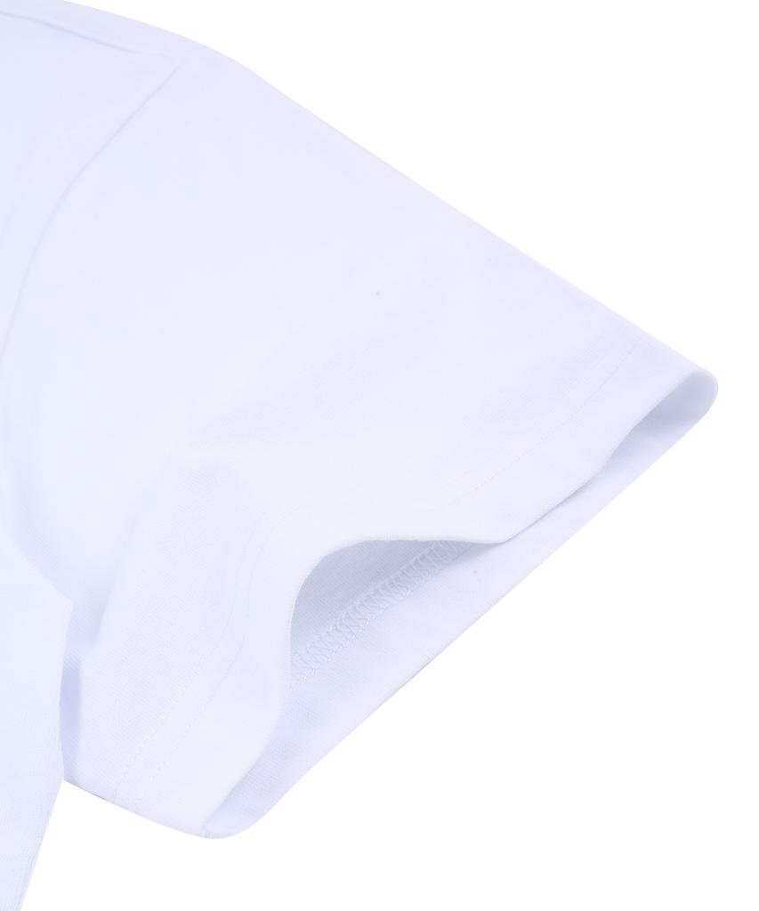 DOLPHIN WAVE APPAREL Белая футболка с коротким рукавом и принтом дельфина на спине