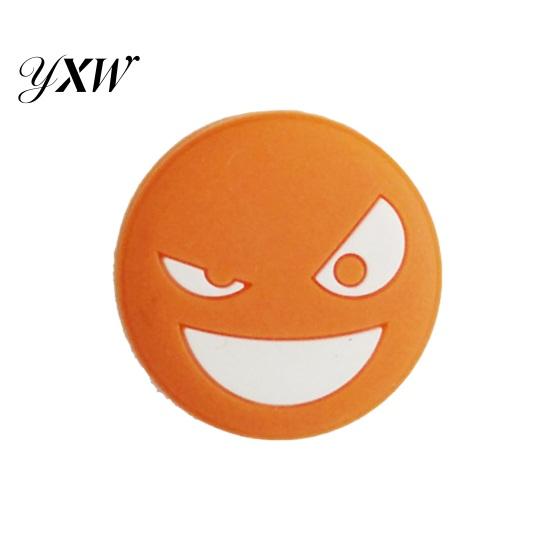 Silicone Racket Dampeners Tennis Vibration Shock Durable Absorbers Reusable Smile Face Racquet String Dampener