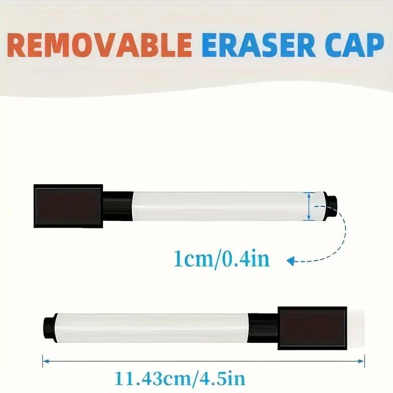 A set of 50 dry erase markers with rubber caps, fine pointed whiteboard markers, lightweight plastic material, suitable for use