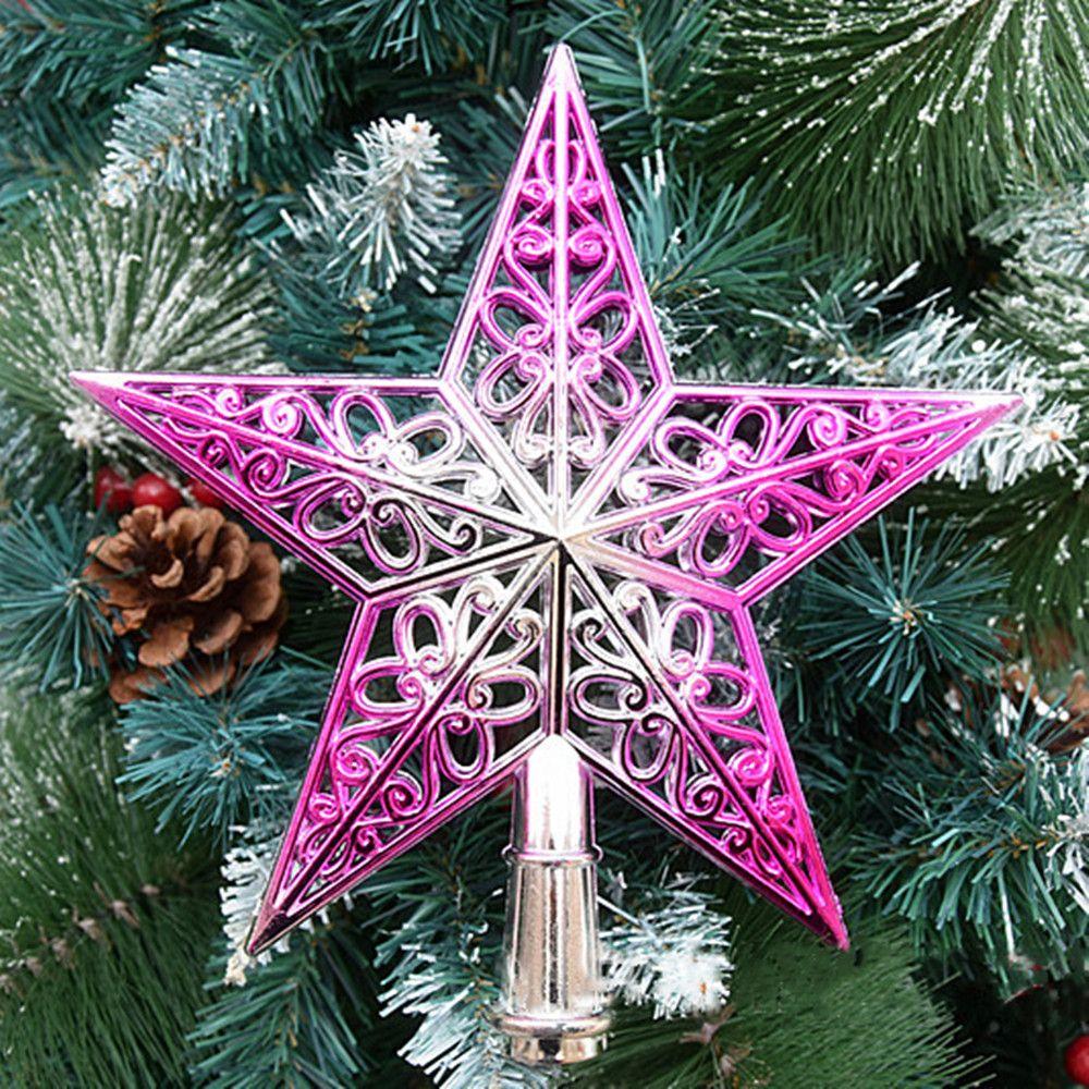 Рождественские украшения Пятиконечная звезда Верхушка для рождественской елки Звезда Верхушка для рождественской елки