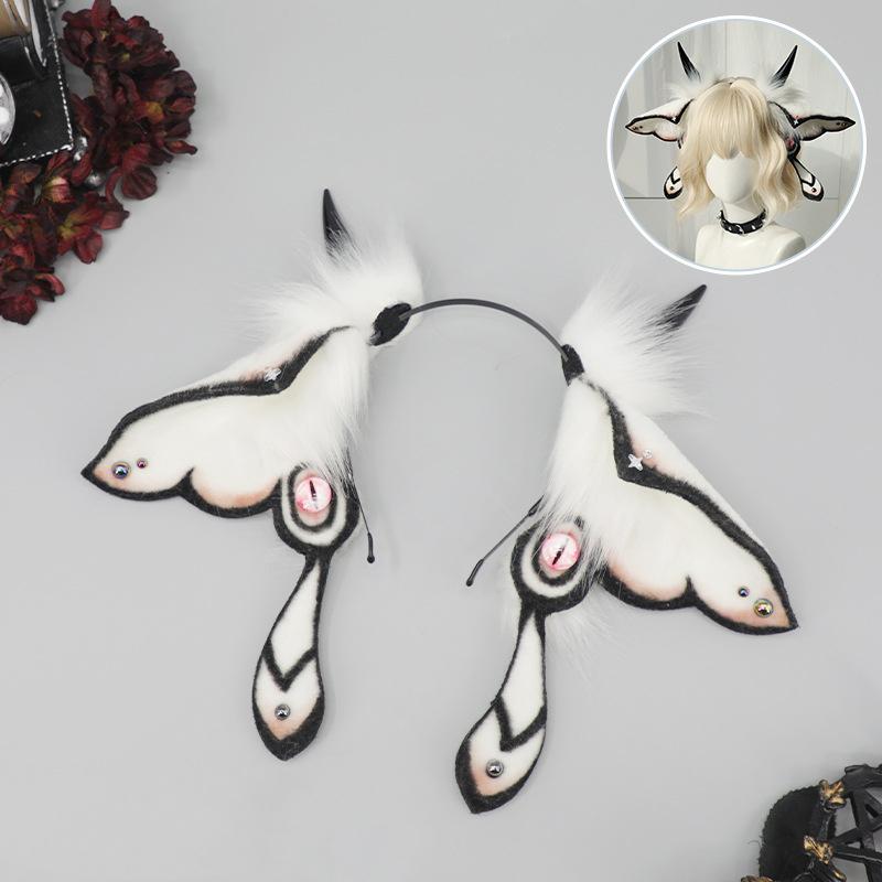 Simulation Plush Moth Headband, Holiday Party Props