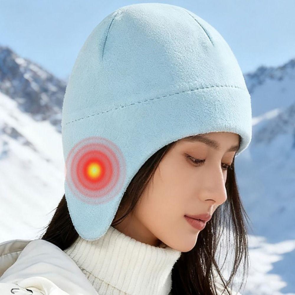 Polyester Windproof Hat Windproof Design Helmet Liner Bicycle Riding Ear Protection Cap Women Men