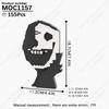 MOOXI Horror Game Monster Demon Train Clown Action Figures MOC Bricks Models Assembled Building Blocks Toys Kids Halloween Gifts