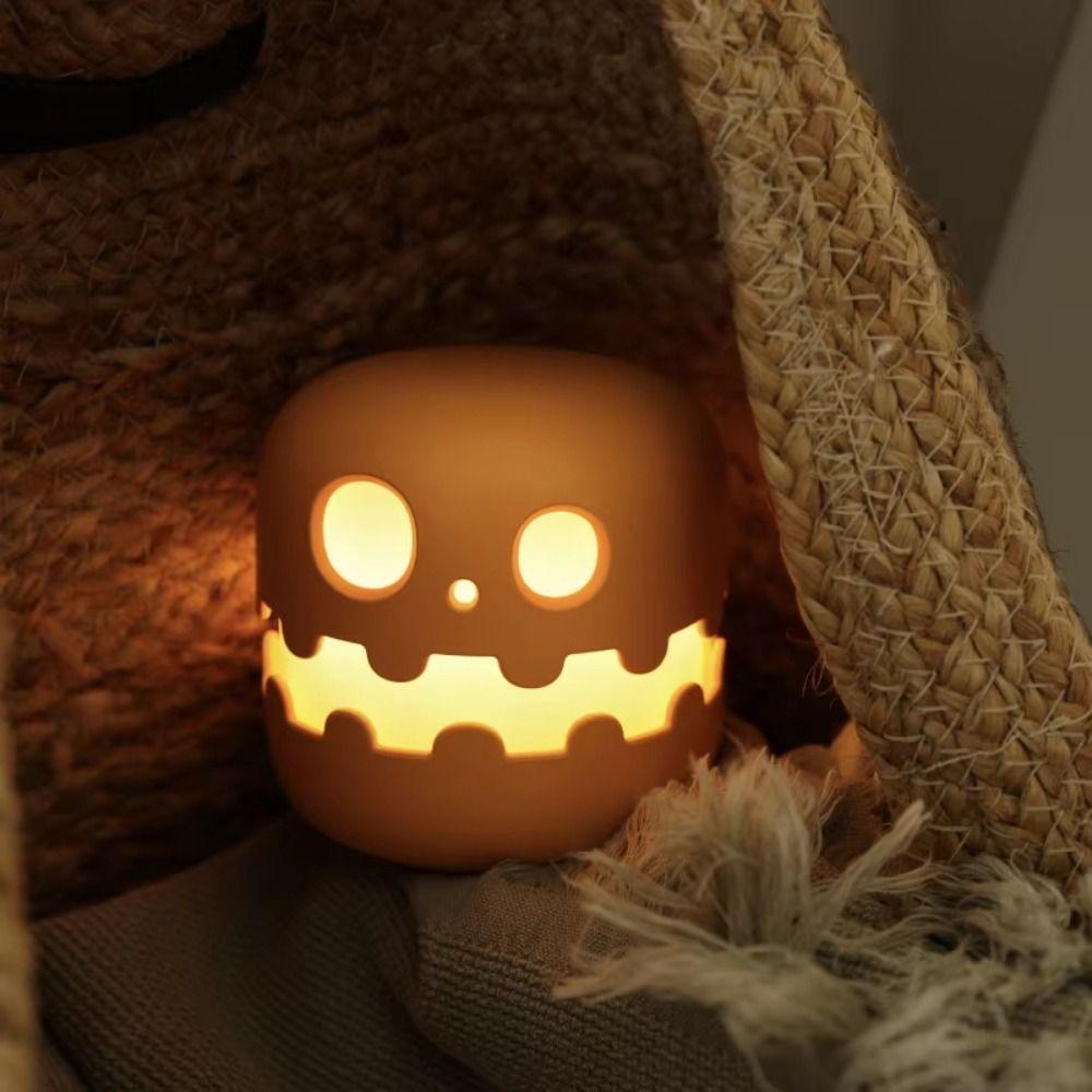 Auto-off Timer Pumpkin Night Light Creative Fun Atmosphere Light Halloween Pumpkins Lamp Party